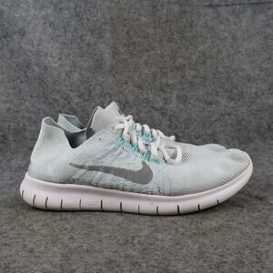 Nike Shoes Womens 7 Free RN Flyknit Running Sneaker Trainer Athletic Active Blue